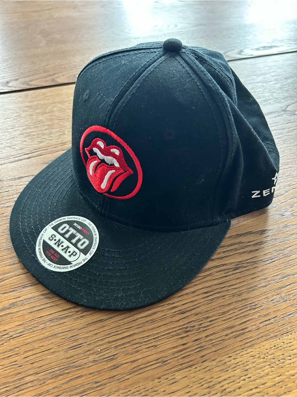Zenith Rolling Stones OTTO Black Snapback Hat